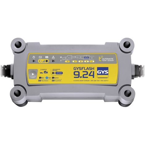 GYS GYSFLASH 9.24 029477 Caricatore automatico 6 V, 12 V, 24 V 9 A