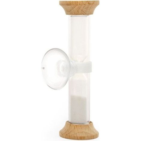 Hourglass - Kikkerland - Wood and Transparent - Water Saver - 5 Minutes - Practical