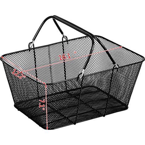 Cestas de la compra, diseño de metal resistente, asas de acero cómodas, 12 unidades. (1/2)