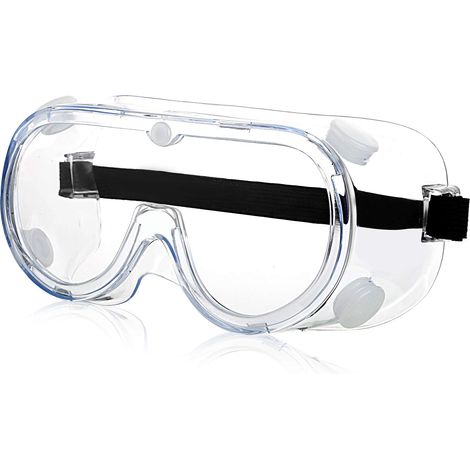 Lunette de Protection - Transparentes avec Lentilles Antibuée Anti-buée de Laboratoire Chimique Lunettes de Sécurité (1/3)