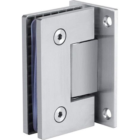 2er-Pack  8–10 mm 90 ° Grad Hochleistungs-Badezimmerklemme, Edelstahl-Glastürscharnier Quadratische Zweiwege-Türscharnierklemme aus festem Glas Schrankvitrine Schrankklemme