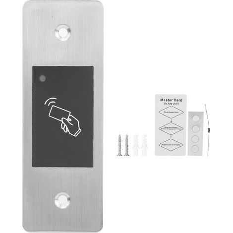 Contrôleur de contrôle d'accès étanche : lecteur de cartes RFID en métal, prend en charge 3000 cartes, indice de protection IP66.