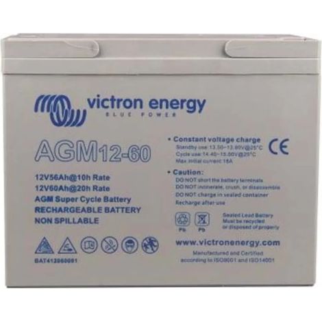 batería victron energy super cycle m5 12 60ah agm (1/2)