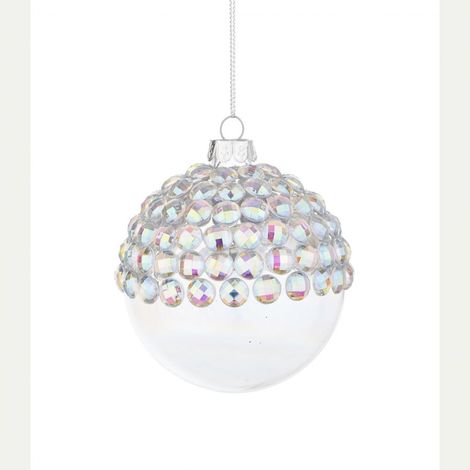 SFERA VETRO JEWEL IRIDESCENTE D80