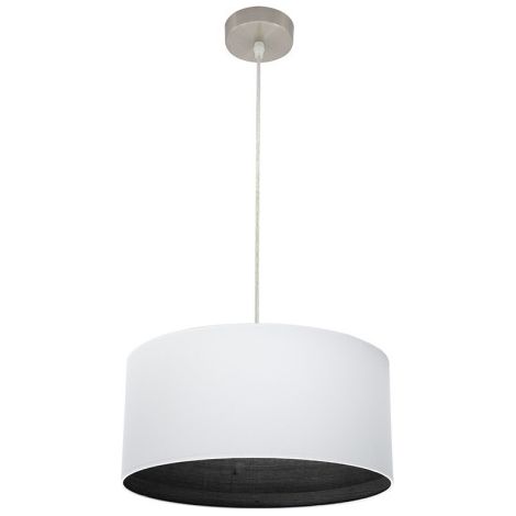 Colgante Tatiana 1xe27 Niquel/blanco-madera Negra Regx40x40 Cm (1/2)