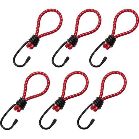 Kestek Expanderhaken für Abdecknetz 6er Pack, Spanngummi, Gummispanner Anhänger (1/2)