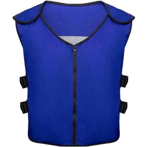 Gilet rafraîchissant d'été, gilet de glace pour soulager la chaleur avec 20 poches de glace pour le travail (1/4)