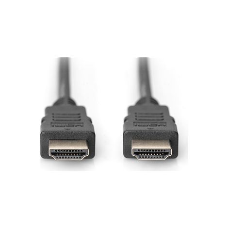 Digitus HDMI haute vitesse avec Ethernet Mâle 19 broches HDMI type A Mâle 19 broches HDMI type A 3 m Noir (1/5)