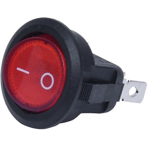 Interrupteur à bascule bipolaire ON/OFF rouge 3 broches 220 V (1/5)
