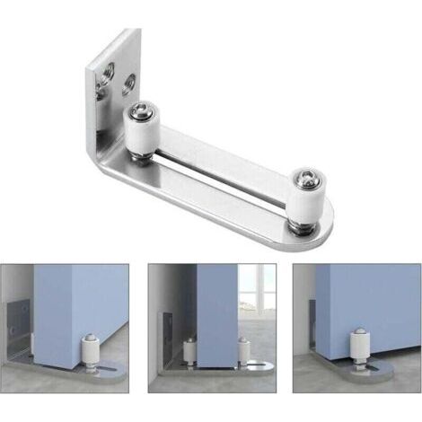 NALOOKAMIC Ajustable Guide de Plancher Mur / porte Guide Inférieur Pour Porte en Bois Coulissante Acier inoxydable