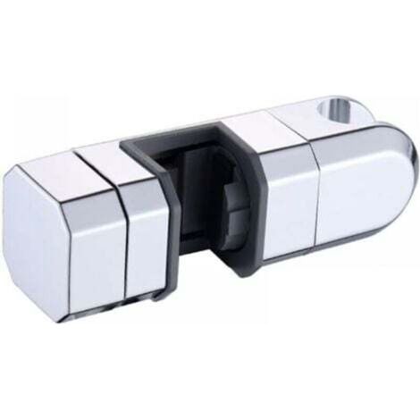 Universelle Duschkopfhalterung 15 mm-30 mm, verchromt, für verstellbare Duschstange (silber)