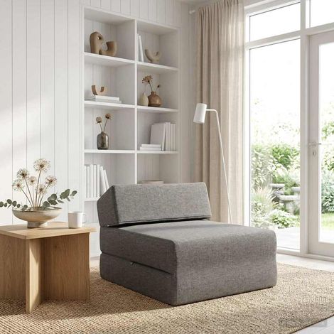Sofá Cama Plegable Gris Claro 60 x 70 x 41 cm Tela