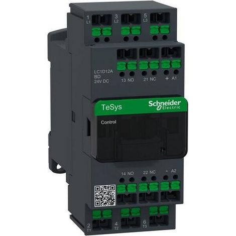 Schneider Electric SCHÜTZ 3P 12A AC3 24VDC SNAPIN (LC1D12ABD)