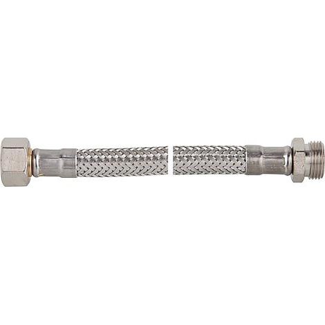 Flexible tresse inox special DVGW 3/8" femelle x male Lg 1000 mm (1/3)