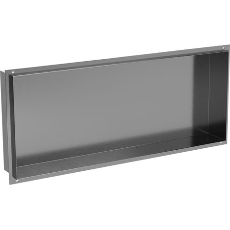 Mexen X-Wall-NR Nischenregal ohne Flansch 75 x 30 cm, gebürstetes Gun Gray - 19E1753010 (1/5)
