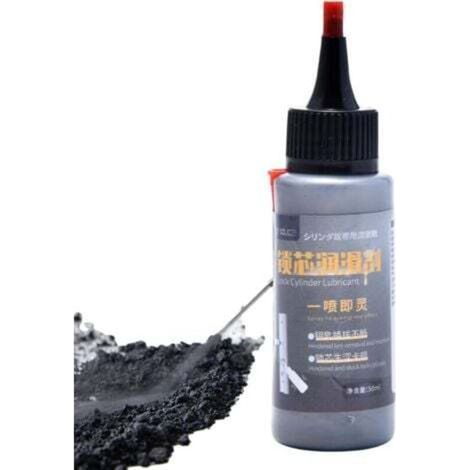 100ml Graphite - Lubrifiant Serrure Porte.Lubrifiant Serrure Porte Professionnel.Graphite Poudre Lubrification Sec Lubrifiant Graphite Contenu Lubrifiant pour Cylindre Serrure (1/3)