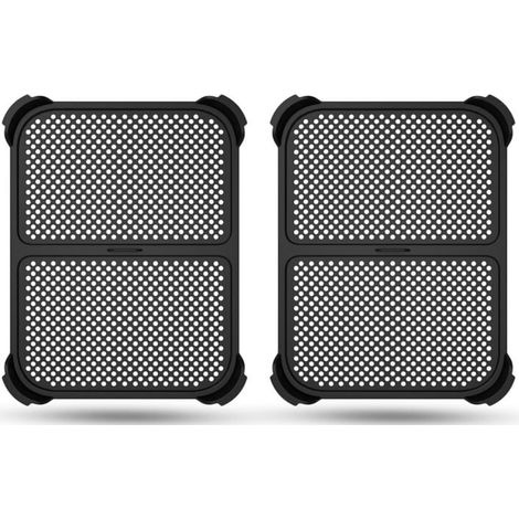 Vtizikl Lot de 2 protections anti-éclaboussures pour friteuse à air chaud Ninja Foodi MAX Dual Zone AF400EU / AF451EU / DZ401, accessoires en silicone, protection anti-éclaboussures réutilisable (1/4)