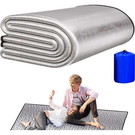 Camping-Pads zum, Camping-Isomatte -Isomatte aus Aluminiumfolie Feuchtigkeitsbeständige Unterlage für den Außenbereich, wasserdichte und isolierende Matte, Picknickmatte für Strandund (1/5)