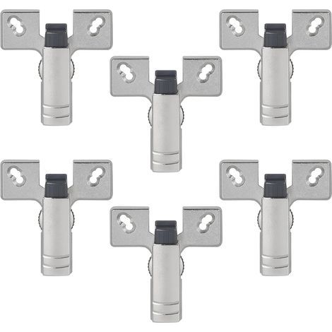 6 x Amortisseur de Charnière à Boîtier Softclose Armoire Porte Amortisseur Réglable pour Charnières 45mm/48mm/52mm (1/5)