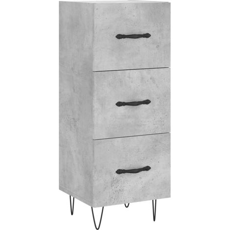 Maison Exclusive - Credenza Grigio Cemento 34,5x34x90 cm in Legno Multistrato