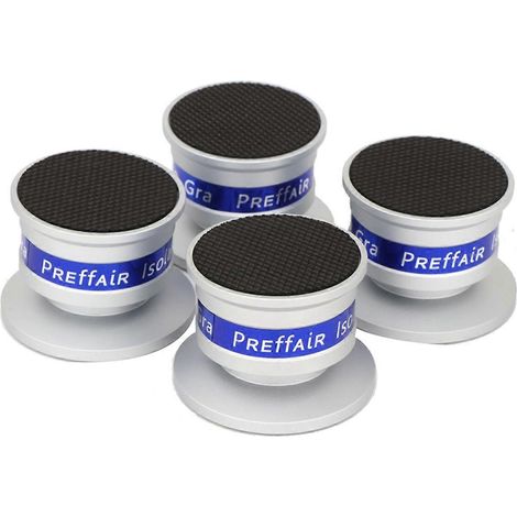 Lot de 4 pointes d'isolation pour haut-parleurs, patins de base antidérapants pour amplificateur de platine vinyle (1/5)