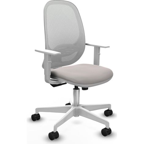 Sedia ufficio piqueras y crespo Cilanco bianco similpelle comoda (1/2)