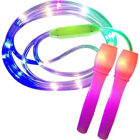 Corde à sauter LED pour enfants - Longueur réglable - Idéale pour le fitness des enfants, filles et garçons (1/5)