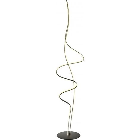 Piantana led redo group impuls 01-3624 01-3626 3000k 2520lm lampada terra dimmerabile ultramoderna, finitura metallo nero