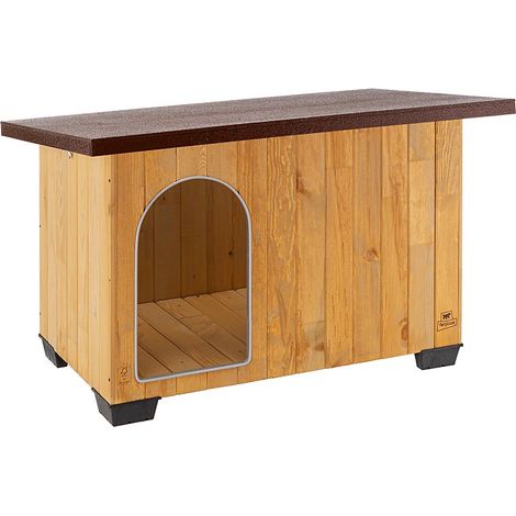 Ferplast BAITA Cuccia per cani da esterno Ferplast BAITA in legno di pino nordico FSC . Variante BAITA 100 - Misure: 121 x 78 x h 78.5 cm - (1/5)