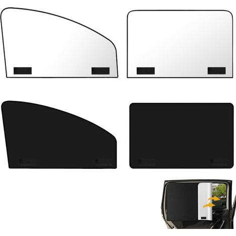 4er Set Sonnenschutz Auto Fenster, Magnetisch mit UV-Schutz, Hitzeschutz, Verdunkelung (1/5)