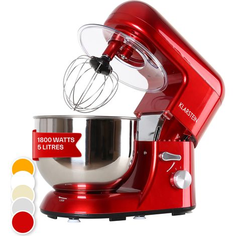 Klarstein Robot da cucina Bella 1800 W / 2,7 PS 5 litri in acciaio inossidabile senza BPA