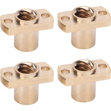 Stück Trapezmuttern T8 aus Messing mit H-Flansch, Befestigungselemente für 3D-Drucker, 8 mm (1/5)