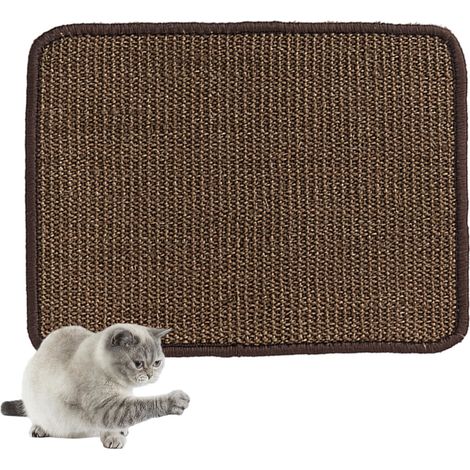 Tapis à griffer pour chat, tapis à griffer en sisal naturel, tapis de sol horizontal pour chat, protège canapé et tapis (1/5)