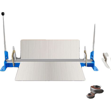 Outil de pliage en métal, acier Q235, longueur de pliage maximale 460 mm, épaisseur de pliage maximale 0,8 mm, angle de pliage réglable 0-90°, taille du produit 55,8 x 9 x 50 cm (1/5)