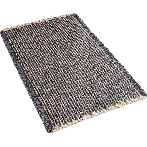 Rutschfeste Waffel-Badematte, weich, saugfähig, maschinenwaschbar, Bodenmatte für Bad, Küche, Badewanne, WC, 61 x 92 cm