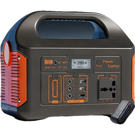 Station d'alimentation portable, capacité de 460Wh, sortie en onde sinusoïdale pure, 500W (1/5)