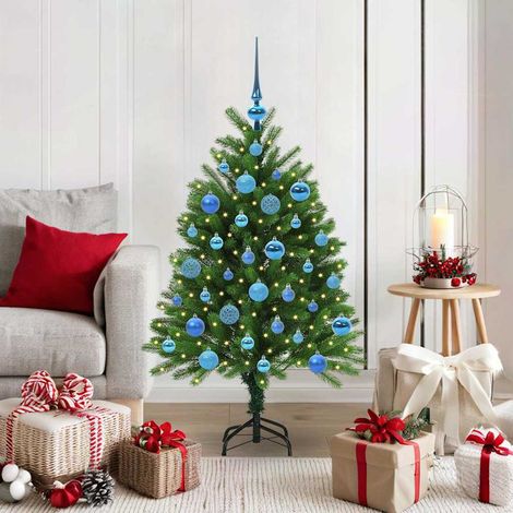 Weihnachtsbaum mit 150 LEDs mit Ständer Grün 120 cm PE