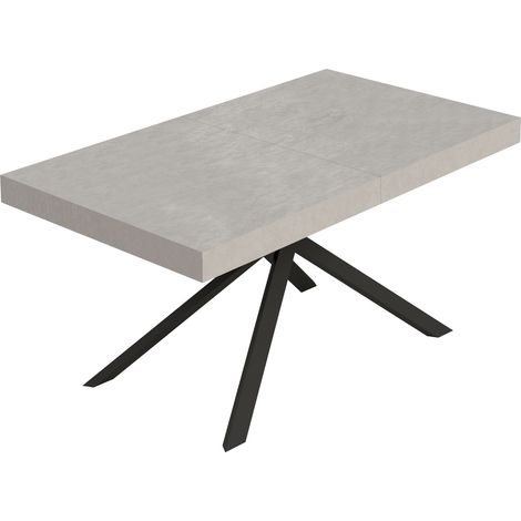 Tavolo Allungabile 160/420x90 cm Niket Cashmere Gambe Antracite