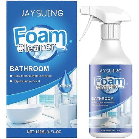 Nettoyant moussant pour salle de bain, détartrant pour carrelage, verre et baignoire. (1/4)