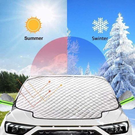 Magnetische Anti-Frost-Windschutzscheibenabdeckung 186 x 120 cm – Universeller Schutz vor Schnee, UV-Strahlung und Staub – Faltbare Autoabdeckung (1/3)