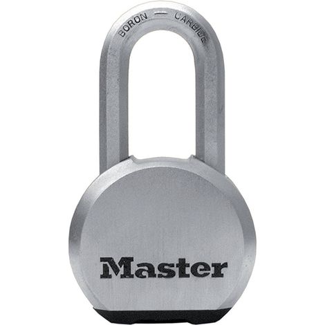 Master Lock High-Security Padlock with Key, Heavy-Duty Aluminum Body, Stainless Steel Shackle, Suitable for Gates and Outdoor Use (Model M830EURDLH)