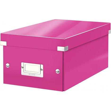 Boîte de rangement Leitz click & store capacité 22 DVD pliable