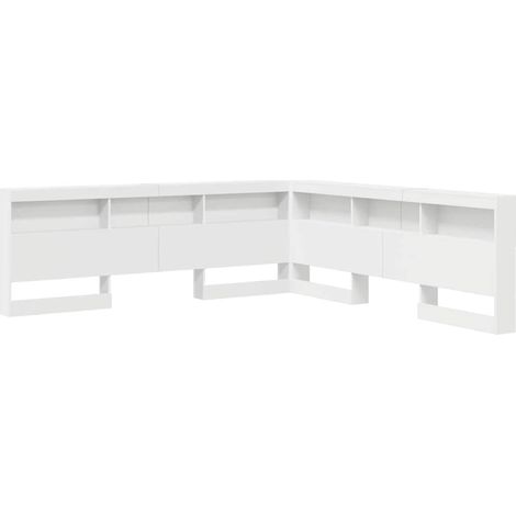 Maison Exclusive - Testata contenitore Bianco 200 cm Legno multistrato