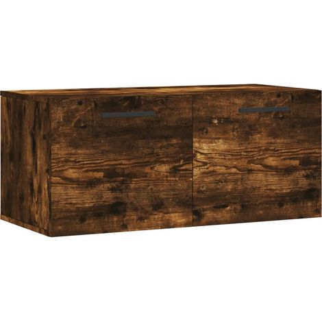 Maison Exclusive - Armario de pared madera ingeniería roble ahuma (1/5)