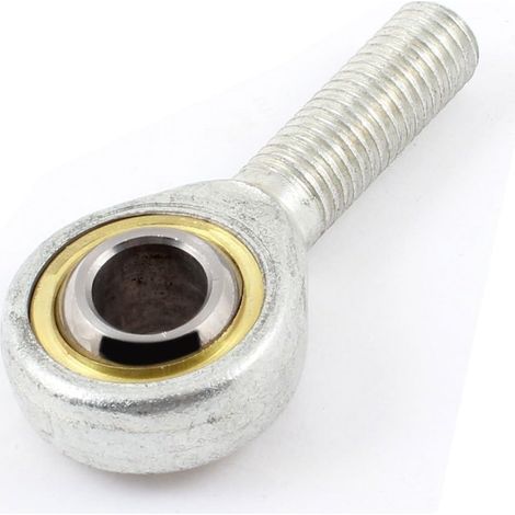 sourcing map SAL12 12mm Dia Ball Hole External Thread Rod End Joint Bearing DE