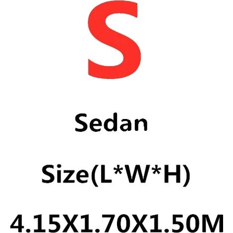 Autoabdeckung, universelle Passform, sonnen- und staubresistent, S-4.15X1.70X1.50M (1/2)