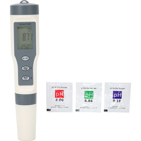Testeur d'Eau 3 en 1 - pH, TDS, Température - Stylo Portable Multifonction pour Analyse de Qualité (1/5)