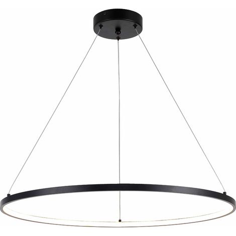 Lampada sospesa LED ad anello Horik Zuma Line Ø60 nera (1/4)
