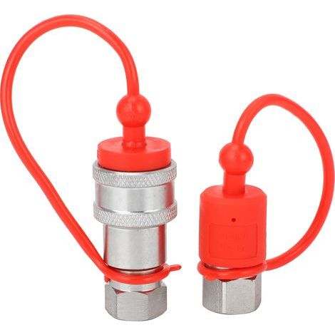 Raccord rapide hydraulique en acier trempé, mâle et femelle, filetage NPT 1/4" pour ISO 5675 (1/4)