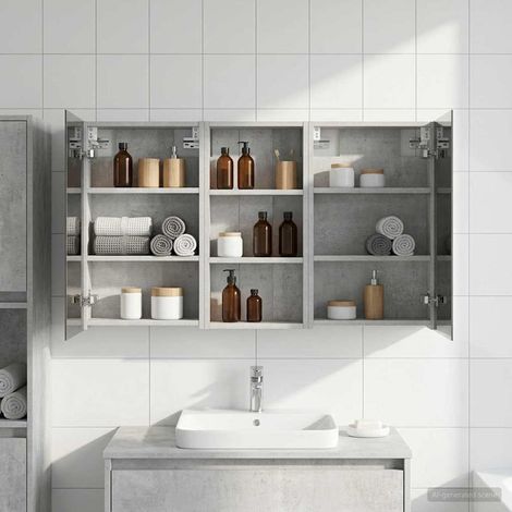 vidaXL Ensemble de Meubles de Salle de Bain 3 pc 110 x 10,5 x 60,5 cm (1/5)